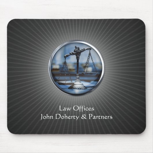 正義のエレガントなスケール マウスパッド (正面)