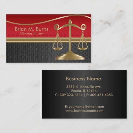 正義のカスタマイズ可能な|をはかりで測られる法律| 名刺 (正面/裏面)