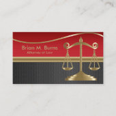 正義のカスタマイズ可能な|をはかりで測られる法律| 名刺 (正面)