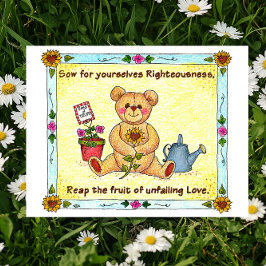 正義のキリスト教のはがきを感動的描く ポストカード