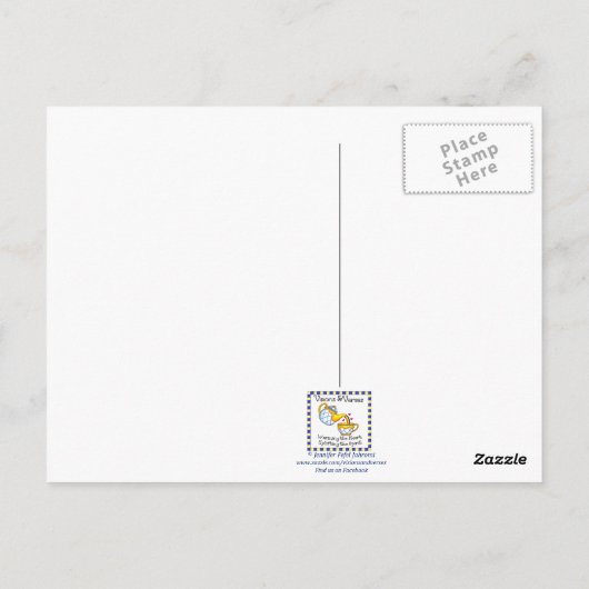 正義のキリスト教のはがきを感動的描く ポストカード (裏面)