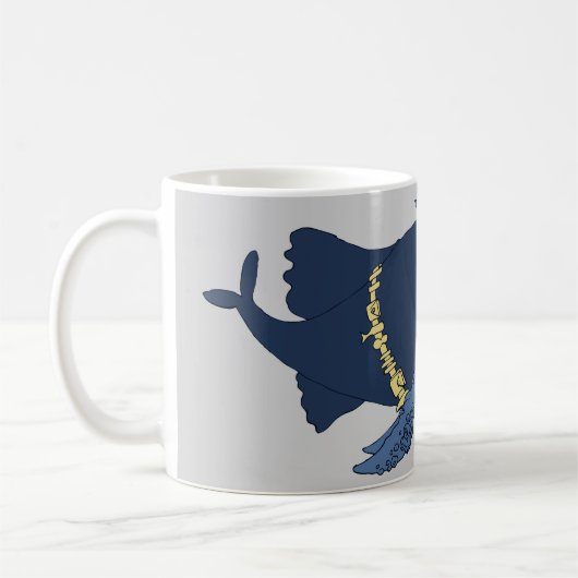 正義のクジラ コーヒーマグカップ (左)