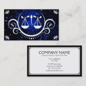 正義のスケールの洗練 名刺 (正面/裏面)