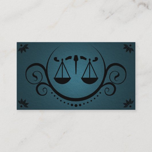 正義のスケールの洗練 名刺 (正面)