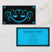 正義のスケールの洗練 名刺 (正面/裏面)