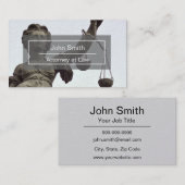 正義のスケールを持つ弁護士か弁護士 名刺 (正面/裏面)