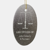 正義のスケールを持つPersonalizableのオーナメント セラミックオーナメント (右)