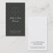 正義のダマスク織の人種差別のはかりで測られる 名刺 (正面/裏面)