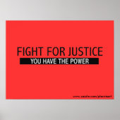 正義のポスターのための戦い ポスター (正面)