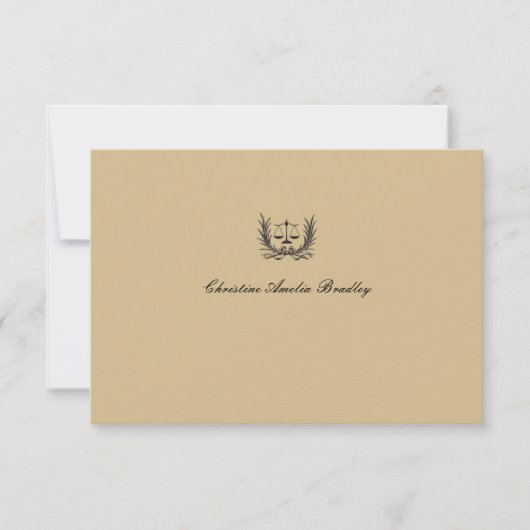 正義のリースパーソナライズなNotecardはまたは感謝していしています サンキューカード (正面)