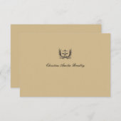 正義のリースパーソナライズなNotecardはまたは感謝していしています サンキューカード (正面/裏面)