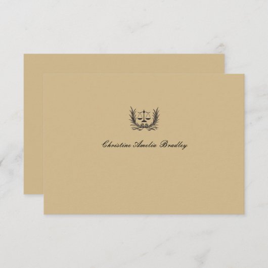 正義のリースパーソナライズなNotecardはまたは感謝していしています サンキューカード (正面/裏面)