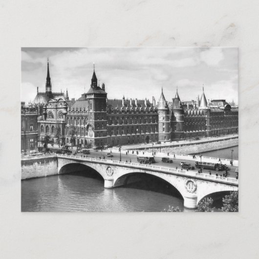 正義のヴィンテージのパリの写真宮殿 ポストカード (正面)