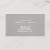 正義の上品な麻布の弁護士の弁護士のスケール 名刺 (裏面)