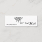 正義の剣(スケールと) スキニー名刺 (正面)