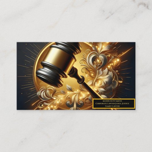 正義の力に満ちた権威 名刺 (正面)