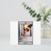 正義の占いカードの芸術 ポストカード (スタンド正面)