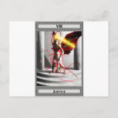 正義の占いカードの芸術 ポストカード (正面)