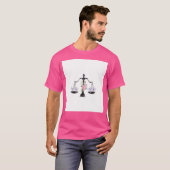 正義の天秤アート Tシャツ (正面フル)