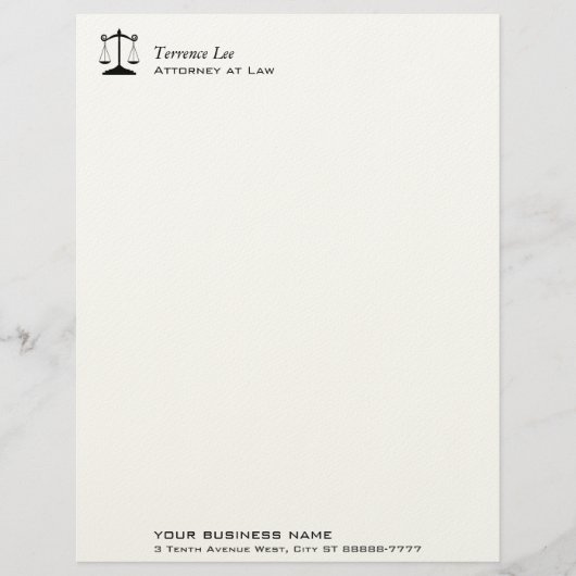 正義の天秤 レターヘッド (正面)