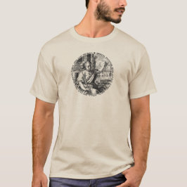 正義の女神とはかりで測公正の女神 Tシャツ