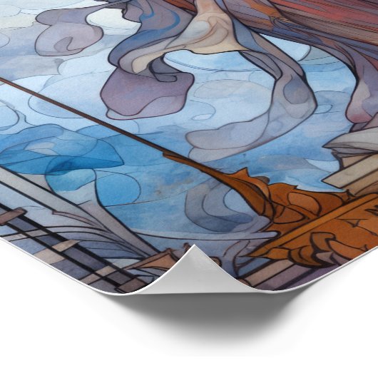 正義の女神:バランスと強さの象徴 ポスター (角)