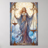 正義の女神:バランスと強さの象徴 ポスター (正面)