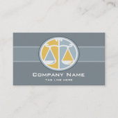 正義の弁護士の名刺のはかりで測られる 名刺 (正面)