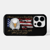 正義の愛国心のケースメイトiPhoneケース iPhoneケース (裏面横)