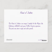 正義の手 ポストカード (裏面)