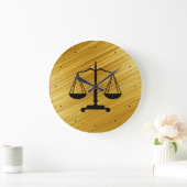 正義の時計のはかりで測られる ラージ壁時計 (ホーム)