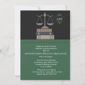 正義の緑、法律学校の招待状のスケール 招待状 (正面)