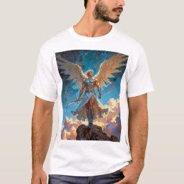 正義の輝き 大天使ミカエル Tシャツ