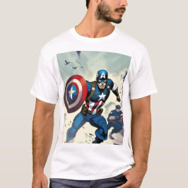 「正義の追求:英雄追跡」 Tシャツデザイン Tシャツ