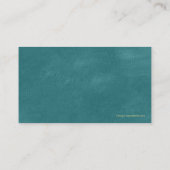 正義の金ゴールドの効果のはかりで測られるTurcuoise弁護士 名刺 (裏面)