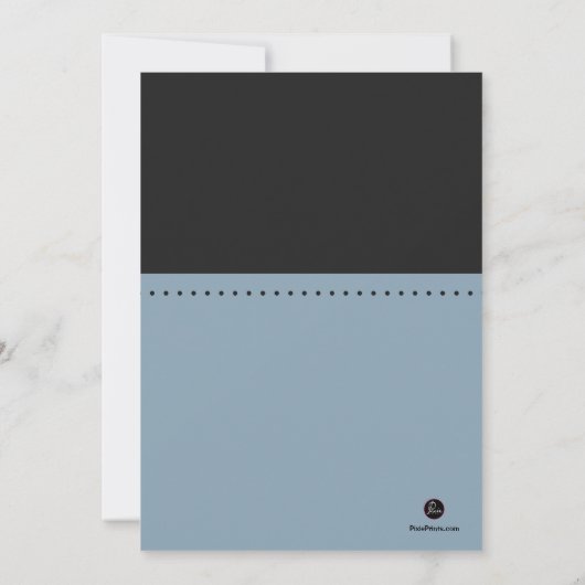 正義の青、法律学校の招待状のスケール 招待状 (裏面)