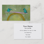 正義の鳥の敏感なバランスのおもしろいのユニークな芸術 名刺 (正面/裏面)