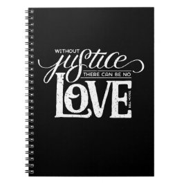 正義の黒のノートのない鐘のホック ノートブック