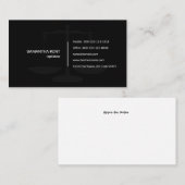 正義の黒の名刺の法律顧問のスケール 名刺 (正面/裏面)