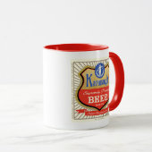 正義のBrett Kavanaughのおもしろいなヴィンテージビールロゴ マグカップ (正面右)