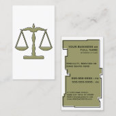 正義はかりで測の奇形 名刺 (正面/裏面)