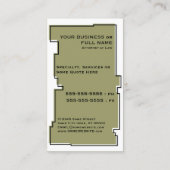 正義はかりで測の奇形 名刺 (裏面)