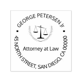 正義はかりで測の弁護士またはロゴエレガント セルフインキングスタンプ