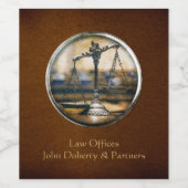 正義はかりで測の |エレガント | ワインラベル (シングルラベル)