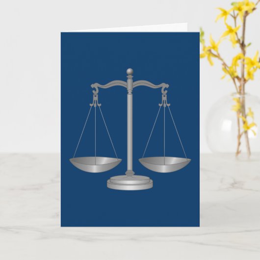 正義はかりで測の カード (黄色い花)