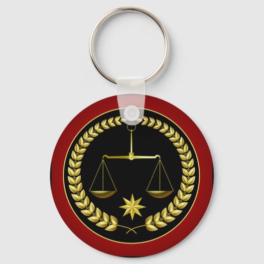 正義はかりで測の キーホルダー (正面)