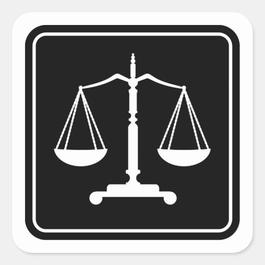 正義はかりで測の |クラシック スクエアシール (正面)