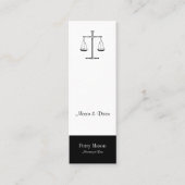 正義はかりで測の スキニー名刺 (正面)