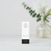 正義はかりで測の スキニー名刺 (スタンド正面)