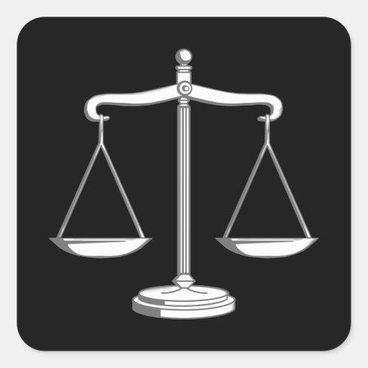 正義はかりで測の スクエアシール (正面)